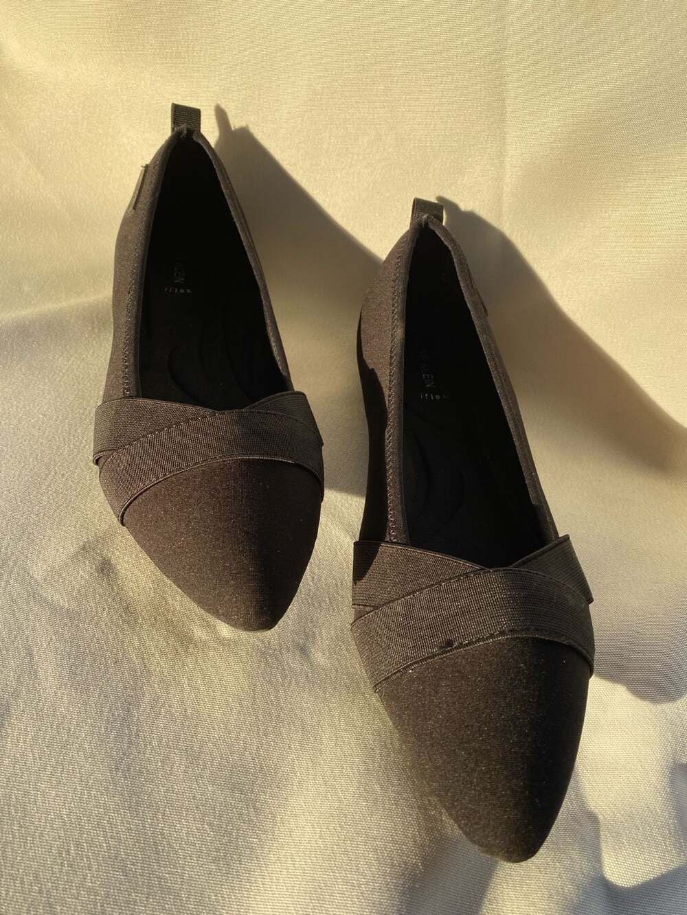 Anne Klein Black Flats